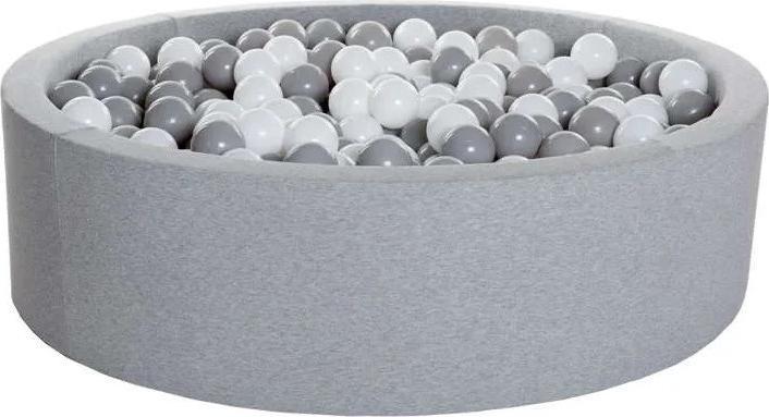 Image du produit Kidkii Piscine à balles Light Grey Ø120x30cm incl. 400 balles