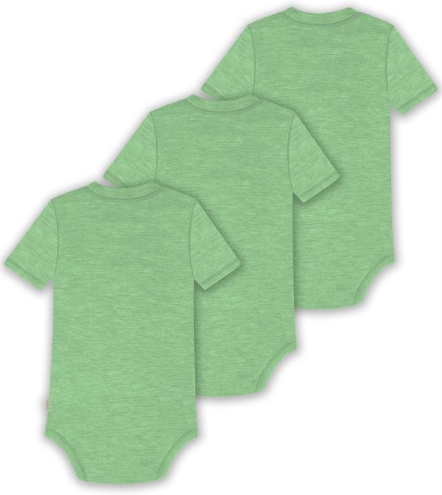 Actual product image Normani Set of 3 baby merino short-sleeved body "Tihoi" - 9315 (74)