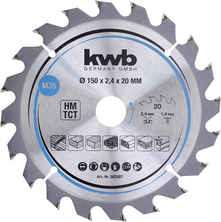 Immagine prodotto kwb Lama circolare HM Medium Ø 150x20 Z20