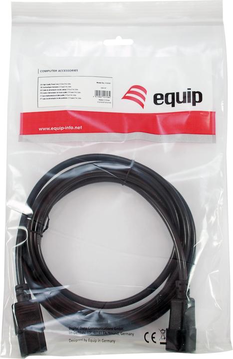 Image du produit equip Rallonge secteur en Y IEC C13 -> C14 St/Bu (3 m)