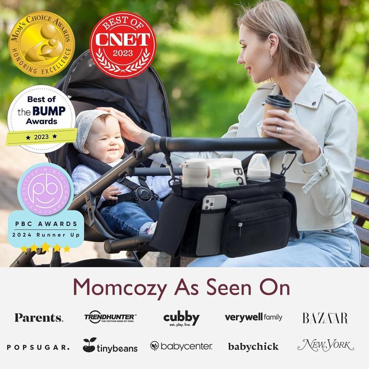 Actual product image Momcozy Stroller Organizer with Cup Holders