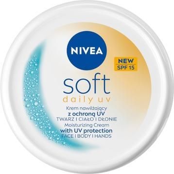 Produktbild NIVEA Soft Daily Uv Moisturizing Cream With Uv Protection For Face, Body, And Hands Spf15 100ml (100 ml)
