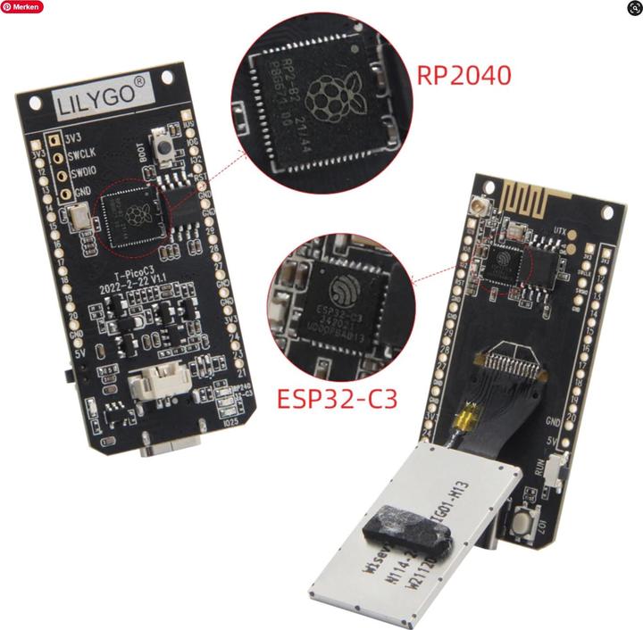 Produktbild Lilygo T-PicoC3 ESP32-C3 RP2040 Dual MCU mit 1.14 Inch Display