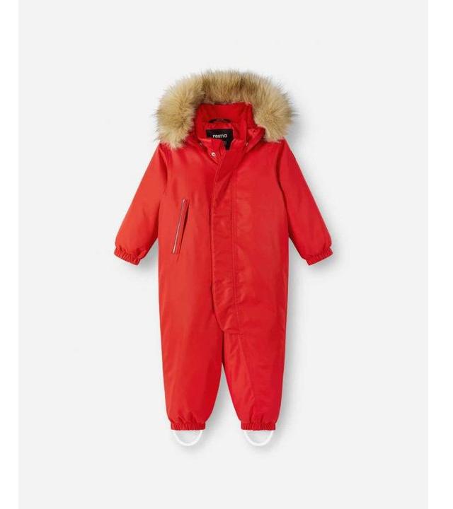 Actual product image Reima tec toddler snowsuit Gotland Tomato (92)