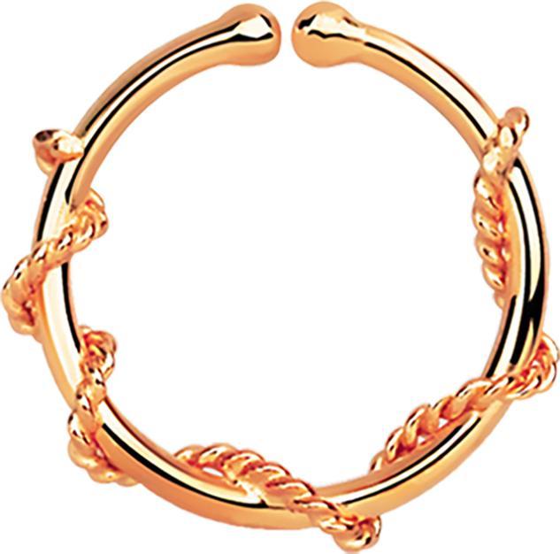 Immagine prodotto Star Piercing Fake Septum mit Seilwindung langgezogen rosegold (Argento 925)