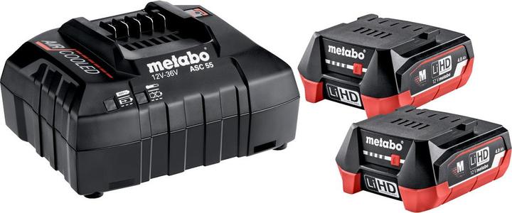 Produktbild Metabo 12V Akku + Ladegerät Basic Set 2x Akku 40 Ah (12 V)