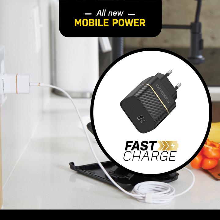 Immagine prodotto OtterBox EU GaN Caricabatterie a parete Fast Charge (30 W)