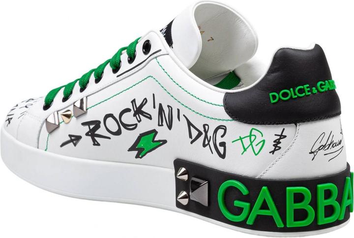 Produktbild Dolce & Gabbana portofino sneakers in leather with applied studs (41)