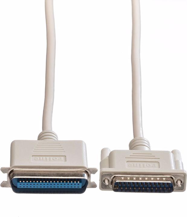 Actual product image Roline Parallel port cable DB25 connector-Centronics36 (1.80 m, Parallel (printer))