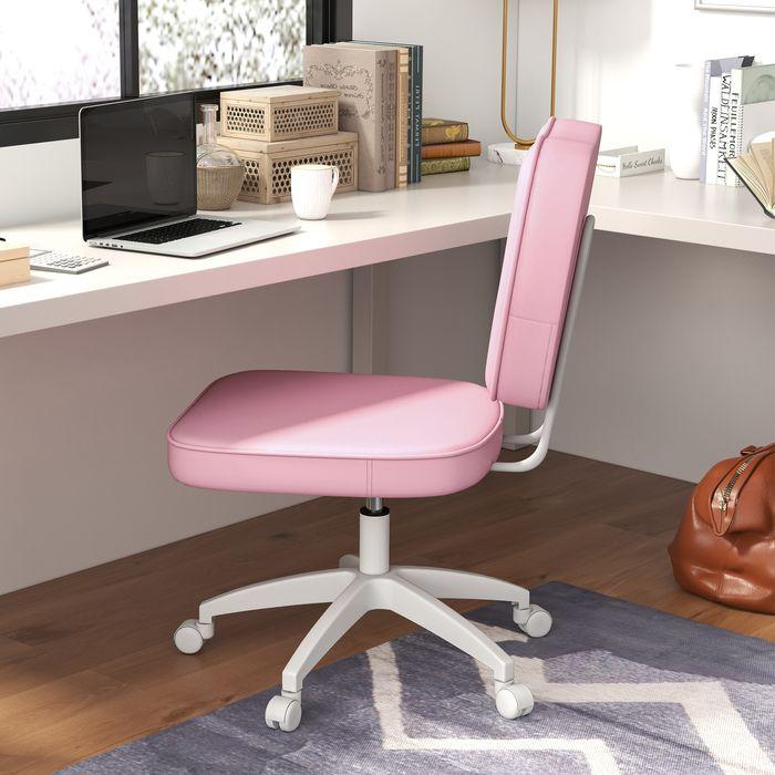 Produktbild Swisshandel24 Bürostuhl, bis 120kg, Kunstleder, Rosa