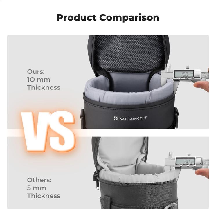 Actual product image K&F Concept Camera Lens Pouch XL Size (Lens bag)