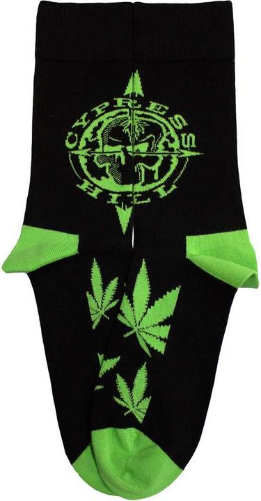 Actual product image Cypress Hill Unisex Adult Logo & Leaves Socks (40.5 - 45.5)