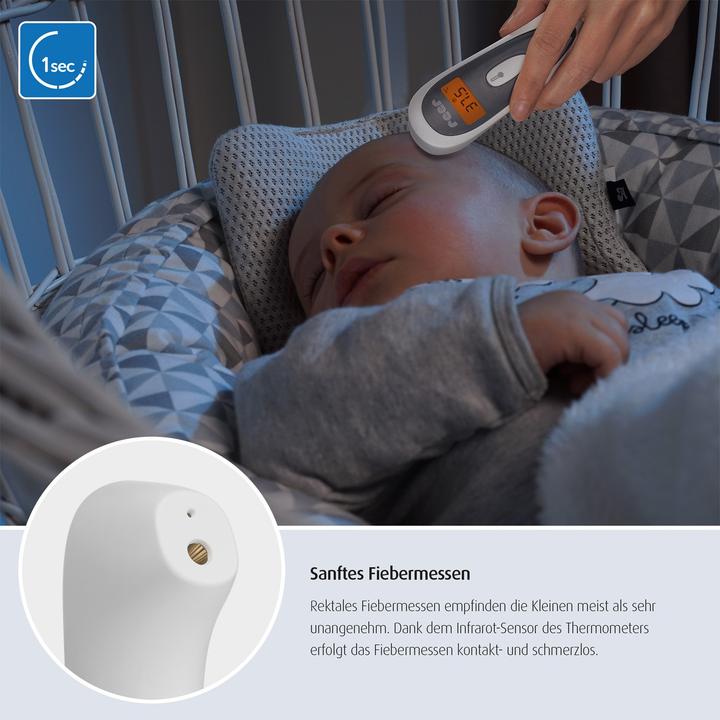Image du produit Reer Thermomètre infrarouge sans contact 3en1 Colour SoftTemp (Front, Sans contact)