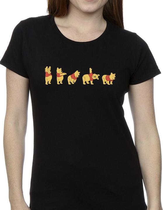 Actual product image Disney Womens/Ladies Winnie The Pooh Stretching Cotton T-Shirt (XXL)