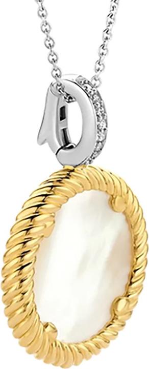 Actual product image Ti Sento Milano Necklace with pendant mother-of-pearl bicolour gold plated 6784MW (925 Sterling silver, 45 cm)