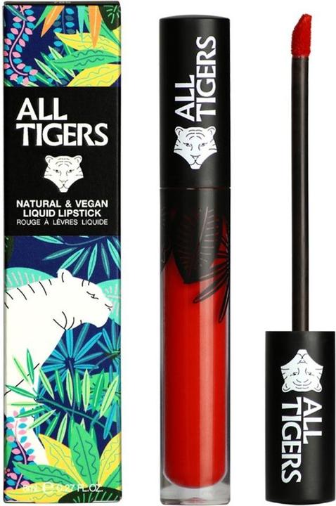 Actual product image All Tigers Liquid Lipstick matt vegan and natural (Red)
