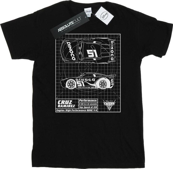 Image du produit Disney - T-shirt CARS CRUZ RAMIREZ BLUEPRINT - Homme (XL)