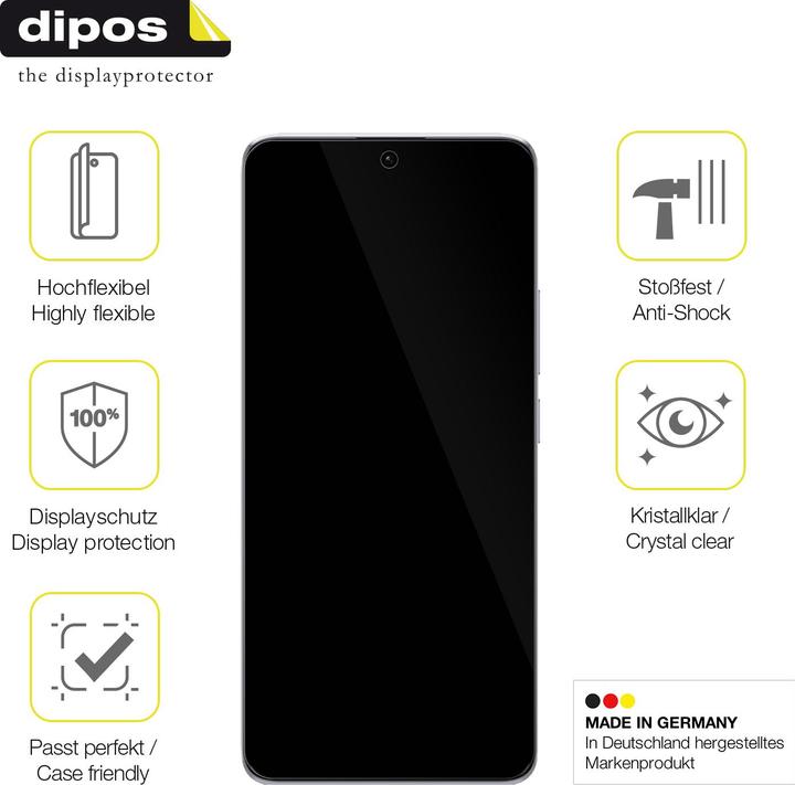 Produktbild Dipos Displayschutzfolie Full-Cover 3D (2 Stück, Xiaomi Redmi Note 13 Pro)