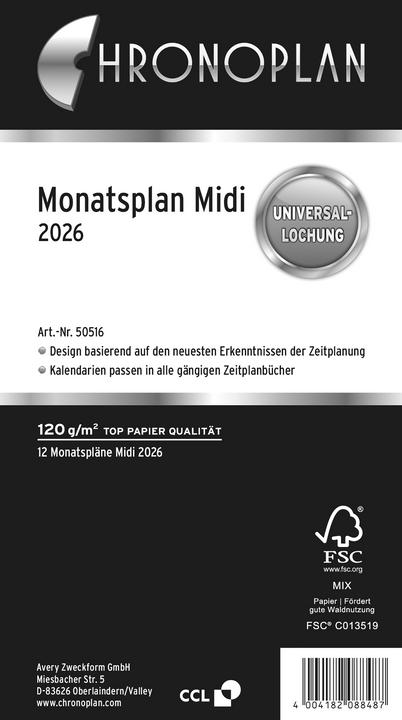 Image du produit Chronoplan Monatsplan (Spécial, Allemand)