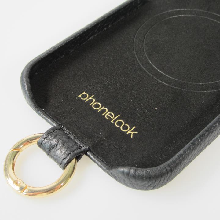 Actual product image PhoneLook Coque Premium cuir véritable de luxe avec lanière en cuir réglable et amovible + MagSafe (Apple iPhone 14 Pro Max)