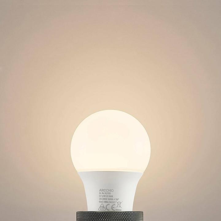 Produktbild Arcchio LED-Lampe E27 A60 4,9W 3.000K opal (E27, 4.90 W, 470 lm, 1 x, F)
