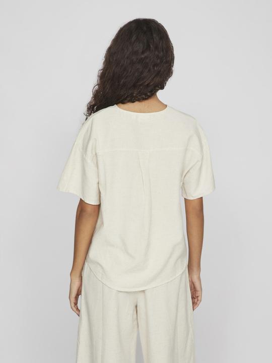Actual product image Vila V-neck top with short sleeves (34)