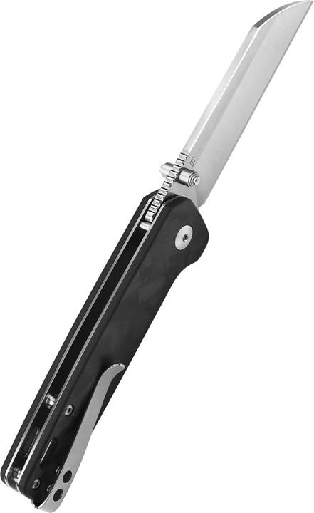 Produktbild QSP Knives Penguin D2 Satin G10 mit Karbon-Einlage (7.80 cm)