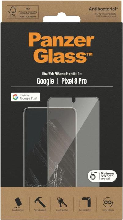 Image du produit PanzerGlass Ultra-Wide Fit (1 pièce(s), Google Pixel 8 Pro, Google Pixel 9 Pro Fold)