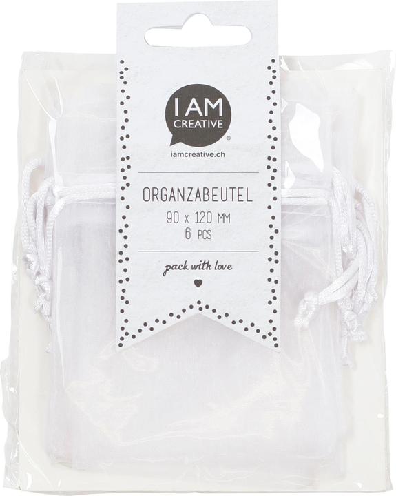 Image du produit I Am Creative Sachet en organza (Sachet en organza, 6 x)