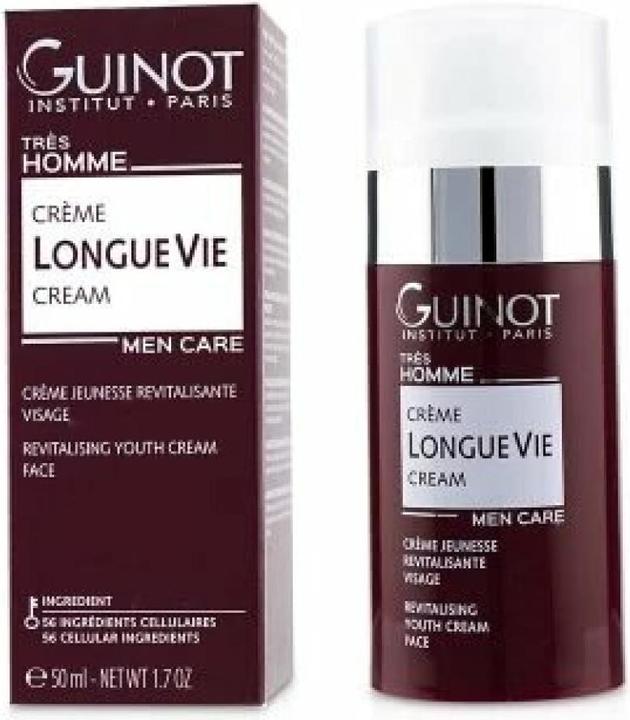 Image du produit Guinot Trés Homme Longue Vie Homme Soin visage revitalisant pour hommes 50ml (50 ml, Crème de jour)