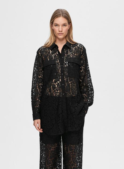 Actual product image Selected Femme Long-sleeved lace shirt (38)