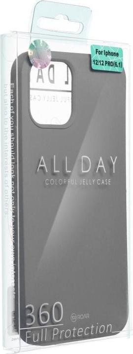 Produktbild Partner Telecom Rückwandabdeckung Roar ROAR case COLORFUL JELLY für IPHONE 12 / 12 Pro grau (Apple iPhone 12, Realme 12 Pro+)