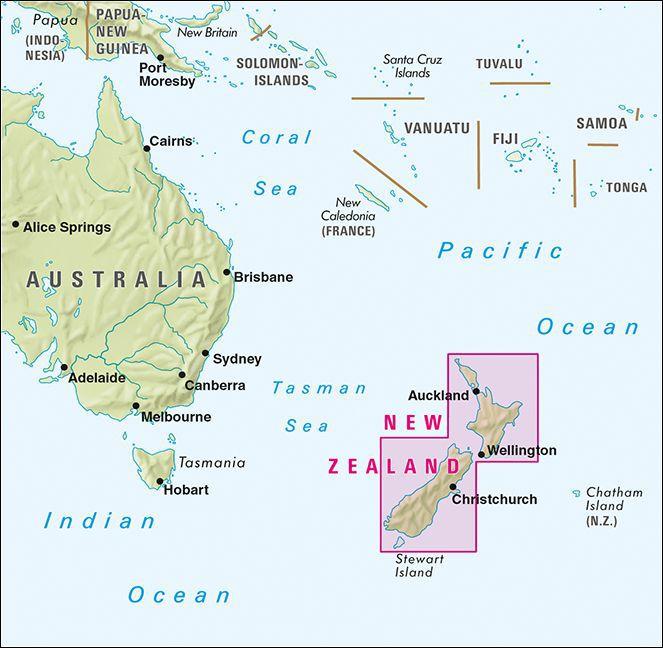 Produktbild Map New Zealand