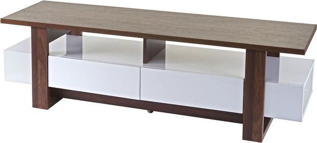 Immagine prodotto Swisshandel24 Porta TV, mobile porta TV, struttura 3D effetto noce lucido 46x150x45cm