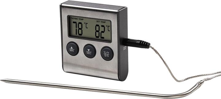Xavax Back-/Bratenthermometer Digitales Bratenthermometer mit Timer, Kabelsensor