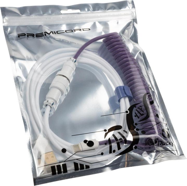 Produktbild Ducky Premicord Creator Spiralkabel, USB Typ C auf Typ A (1.80 m, USB 2.0)