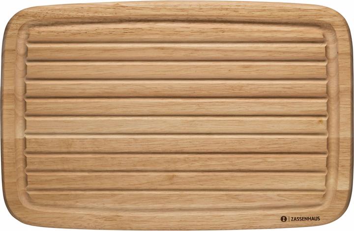 Actual product image Zassenhaus Bread cutting board rubber tree 42x27,5x2cm
