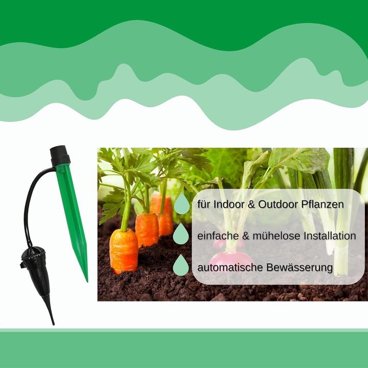 Produktbild Novatool 4X Automatisches Bewässerungssystem Indoor - BEWÄSSERUNG BIS 30 Tage - Tropfbewässerungssys (Tropfbewässerung Set)