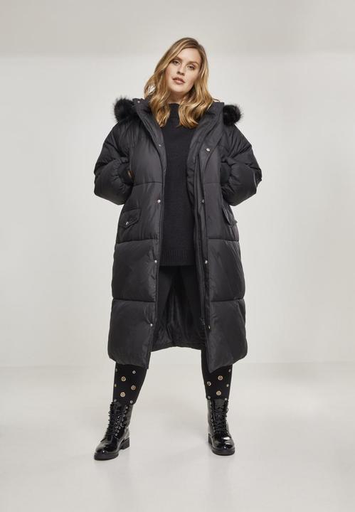 Actual product image Urban Classics UC Curvy Ladies Oversize Faux Fur Puffer Coat (XL)