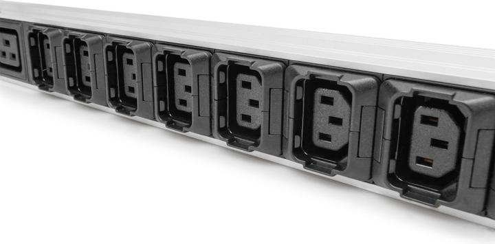 Actual product image Digitus Basic IT PDU, 3-phase 16A, 24 x C13, 3 x C19, 3 m supply cable, IEC 60309 16 A plug