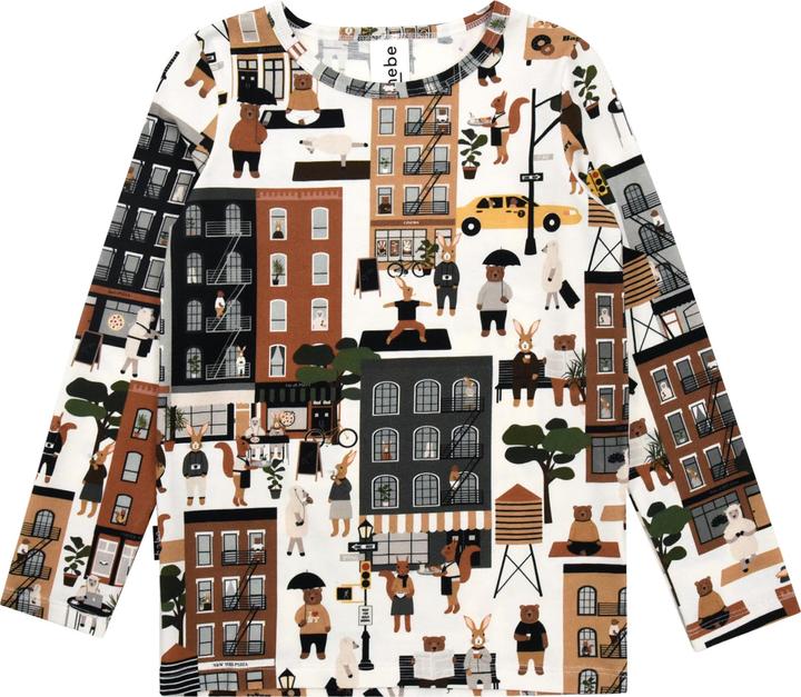Hebe Langarmshirt mit New-York-Aufdruck
