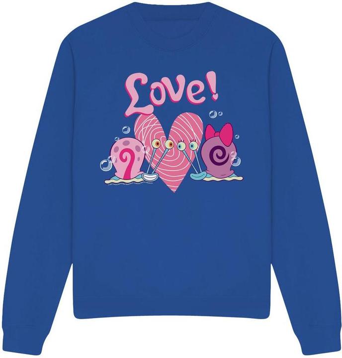 Immagine prodotto Spongebob Squarepants Valentine's Love Felpa Gary e Snellie Adulto Unisex (M)