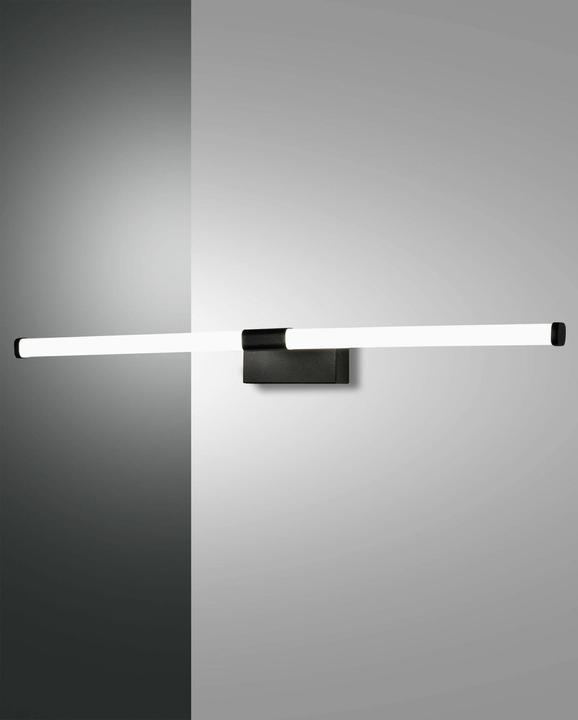 Produktbild Fabas Luce LED Bad-Wand/Spiegelleuchte Ago 55x88mm 14W Warmweiss IP44 Schwarz (840 lm)