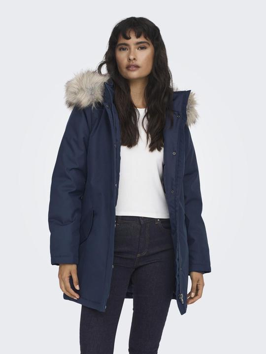 Produktbild Only Kapuze mit abnehmbarem Kunstfell-Rand Parka Jacke (XS)