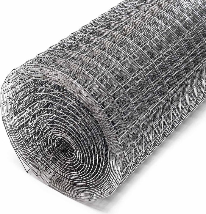 Produktbild Wiltec Maschendrahtzaun 50cmx5m 1,2mm 25x25mm Drahtgitter Stahl verzinkt