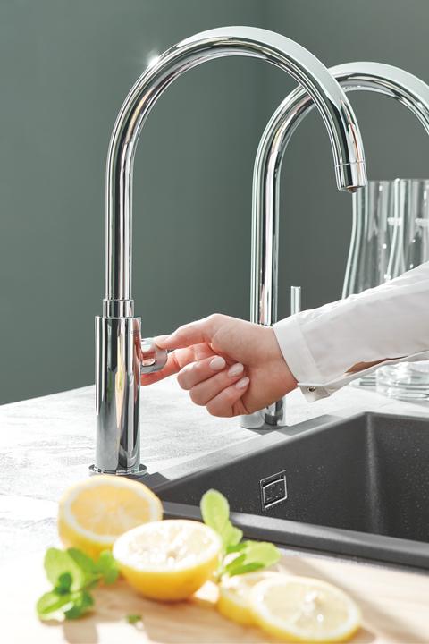 Image du produit Grohe Robinet de cuisine avec fonction filtre Blue chromé brillant 30385000