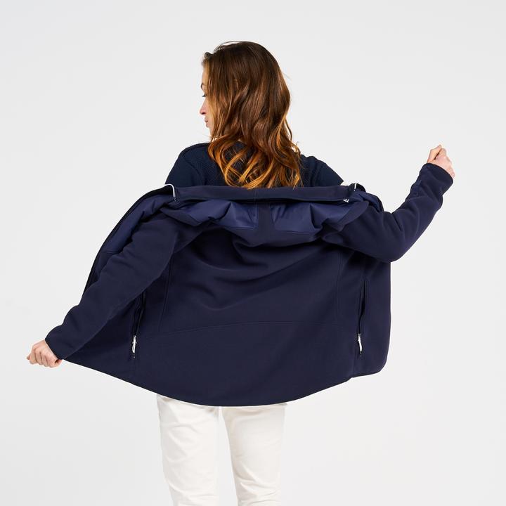 Immagine prodotto Tribord Giacca in pile da vela da donna calda 500 blu (S)