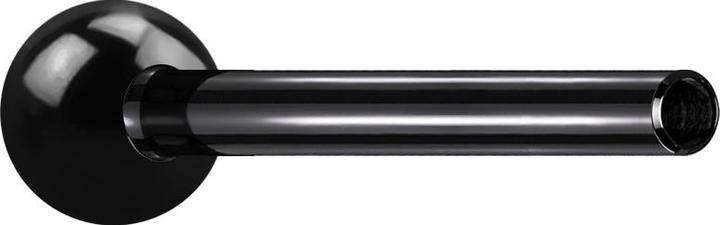 Image du produit Star Piercing Barreau Micro Threadless Barbell noir avec boule (sans laiton, Titane G23)