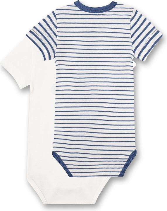 Actual product image Sanetta Short sleeve body 2-pack Blue / White Gr. 62 (62)