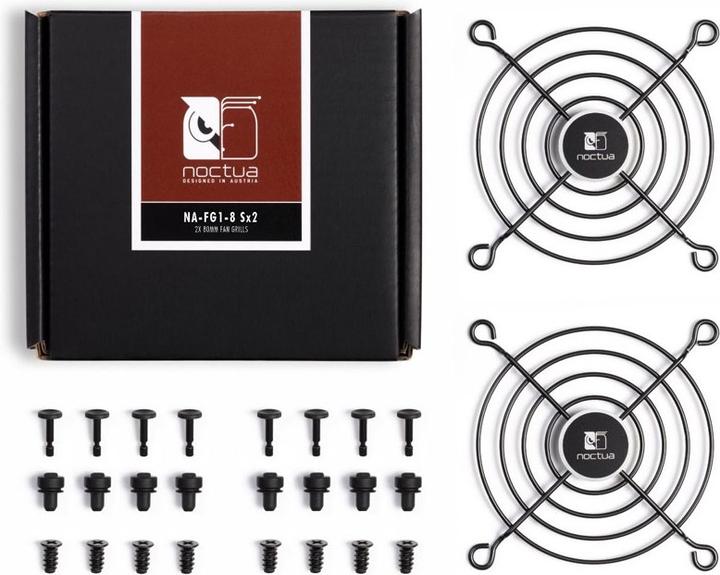 Immagine prodotto Noctua NA-FG1-8 Griglia per ventola Sx2, 80 mm - nera